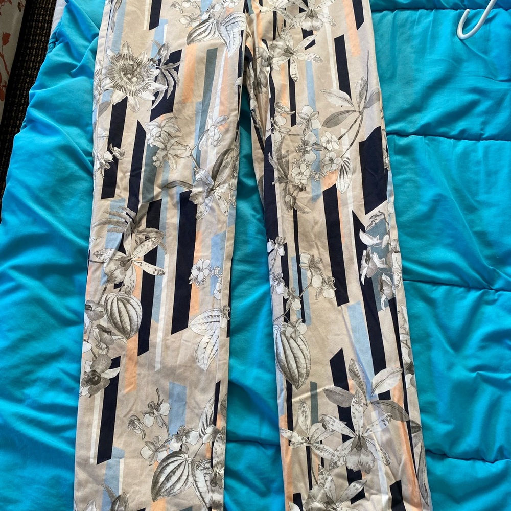 LISETTE Multicolor Striped Ankle Pants